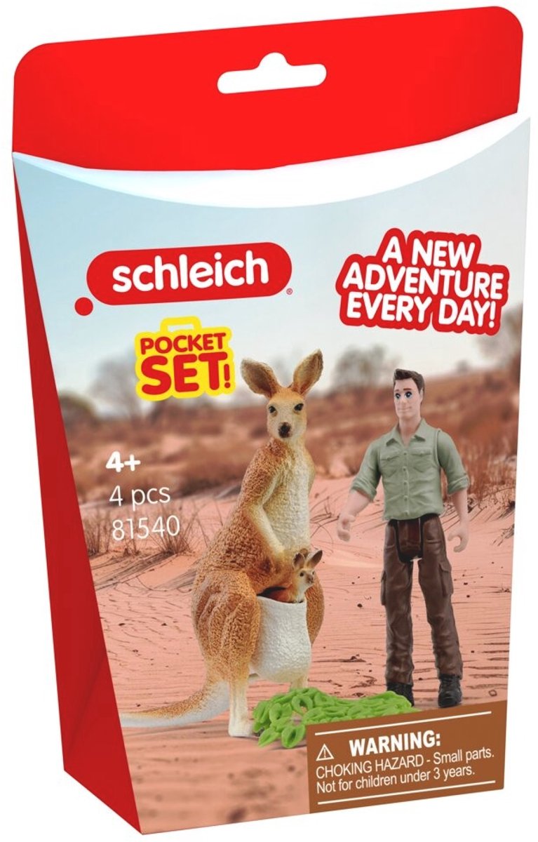 Afbeelding laden in galerijviewer, Schleich wild life kangoeroetour met de ranger 81540
