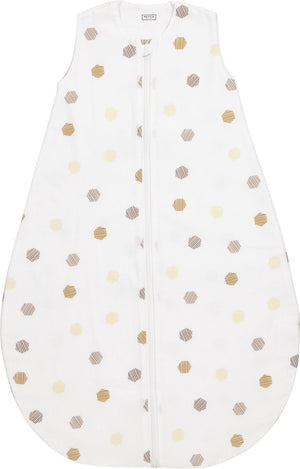 Meyco baby honeycomb baby slaapzak rond - honey gold - 70cm