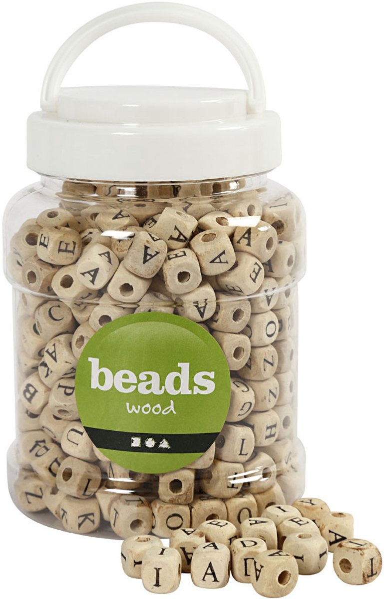 Afbeelding laden in galerijviewer, Creativ company houten letter kralenset, 400st.
