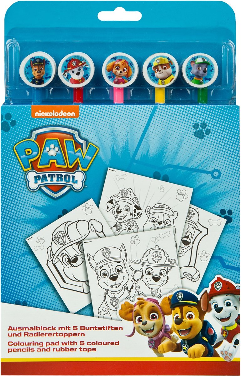 Afbeelding laden in galerijviewer, Undercover - paw patrol coloring pad with coloured pencils
