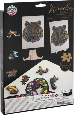 Creative craft group houten legpuzzel tijger 130st.