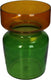 Hd collection vase two tone glass multi 18x18x25cm