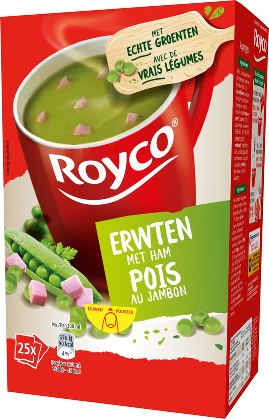 Instantsoep royco erwten met ham 175ml