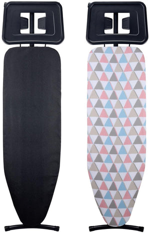 Alpina strijkplank xl 161 x 96 cm - inclusief strijkplankhoes - hoogte verstelbaar 80-96 cm - met antislipvoetjes - geschikt voor diverse strijkijzers - willekeurige kleur design strijkplankovertrek