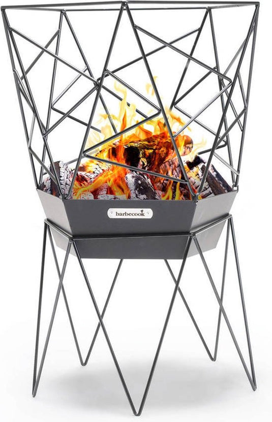 Barbecook sierra - vuurkorf - staal - zwart - 45x45x71cm