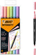 Bic intensity dual tip - viltstiften - stiften voor volwassenen - pastel kleurstiften met flexibele penseelpunt - 6 stuks