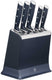 Tefal eversharp k297s644 - messenset - 5-delig - messenblok met geïntegreerde slijper - zelfslijpend - rvs