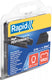 Rapid vr22 hekwerk hogringen zwart, 215 stuks - 40108804 - 40108804
