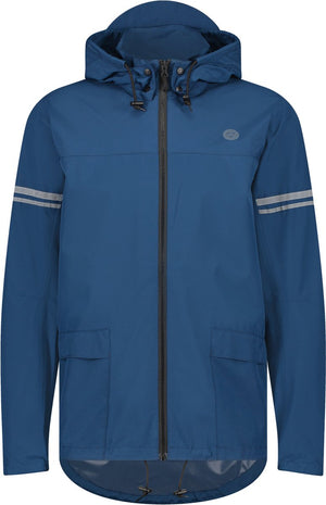 Agu original regenjas uniseks waterdicht - teal blauw - waterkolom 5.000 mm - afneembare capuchon - inclusief opbergtasje
