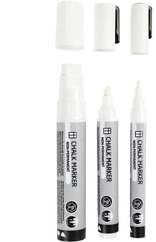 Creativ company https: www.cchobby.nl krijtstiften-lijndikte-3-6-15-mm-wit-3-stuk-1-doos
