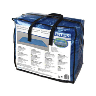 Afbeelding laden in galerijviewer, Intex solar pool cover, fits 16' x 8' rectangular rectangular frame pools
