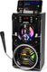 Squeak beatboxer sq1000 bluetooth 5.1 karaoke speaker - draagbare bluetooth luidspreker - fm radio - led verlichting - zwart