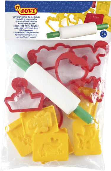 Jovi kleivormen plastic 12 stuks met een roller