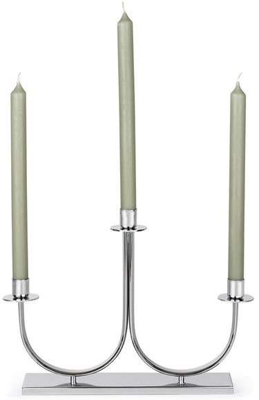 Zilverstad - kandelaar elana 3-pits zilver kleur - moederdag cadeautip!