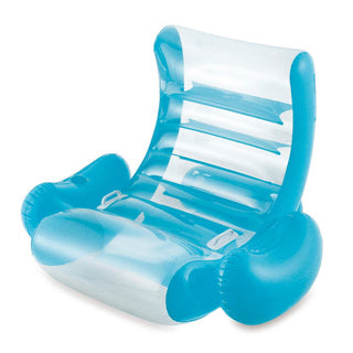 Afbeelding laden in galerijviewer, Summer waves opblaasbare stoel rocking lounge teal
