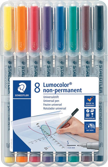 Staedtler lumocolor s non-permanent - box 8 st