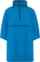 Agu go grant - regenponcho - fietsponcho - unisex - blauw - poray 5000 - waterdicht en winddicht - verstelbare capuchon - reflecterende details - gerecycled polyester - opvouwbaar