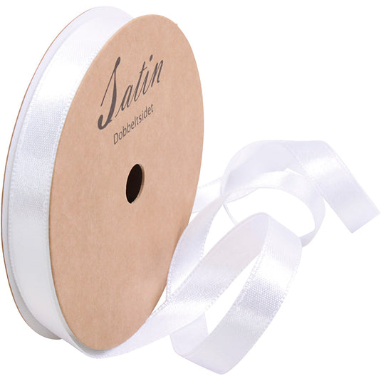 Creativ company satijnlint, b: 10 mm, wit, 10 m 1 rol