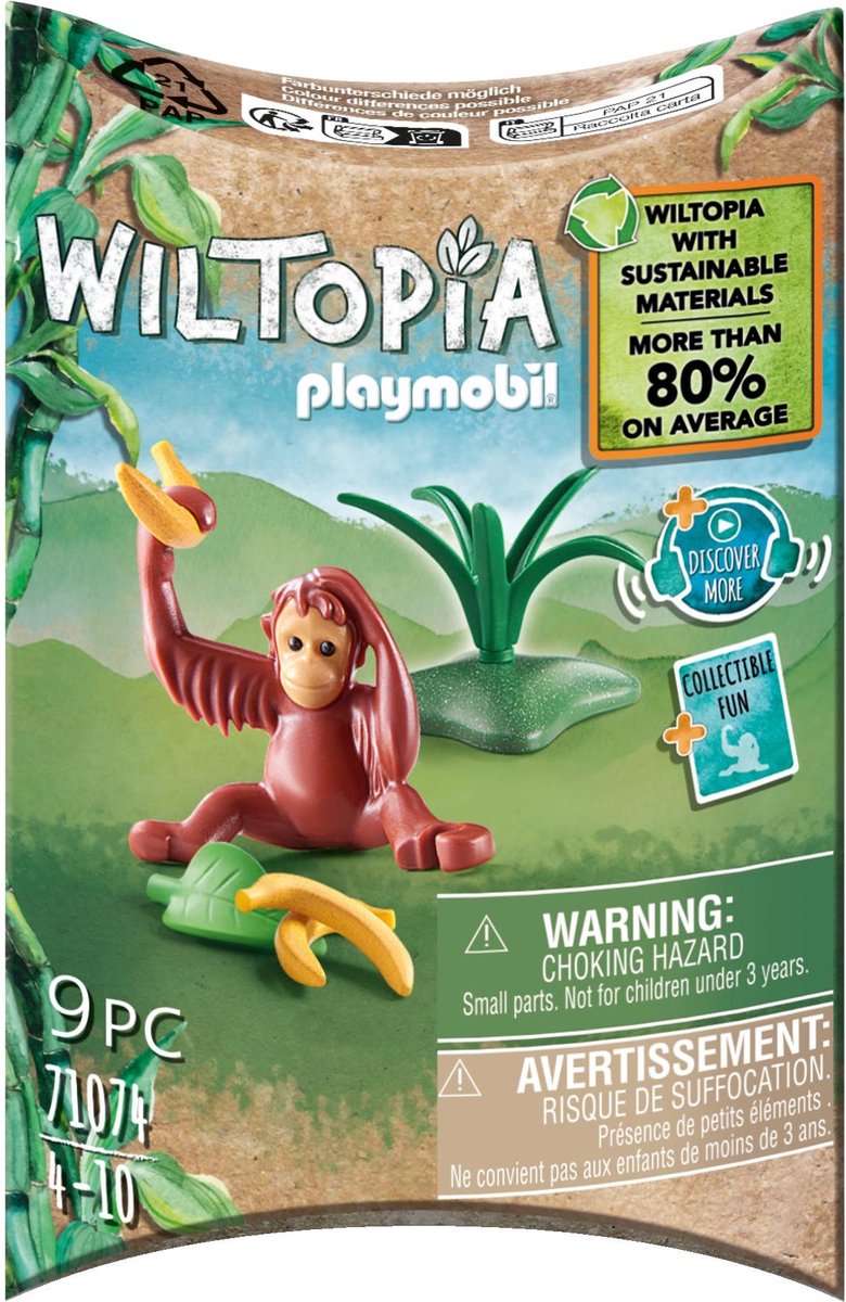 Afbeelding laden in galerijviewer, Playmobil wiltopia baby orang-oetan - 71074
