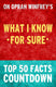 What i know for sure by oprah winfrey – top 50 facts countdown