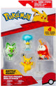 Jazwares pokémon gen ix battle figure set figure 4-pack mini-figuur