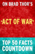Act of war: a thriller: top 50 facts countdown