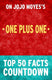 One plus one: top 50 facts countdown