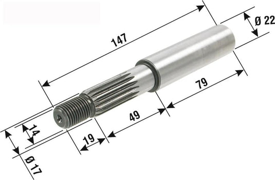Rms antriebswelle rear wheel drive shaft minarelli engine