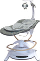 Bo jungle pure white swinging rocker with removable bouncer and 5-point harness - adjustable sea - removable rocker - timer - remote control