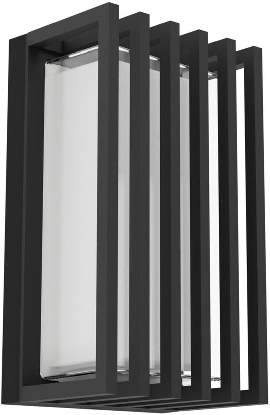 Eglo genovese wandlamp buiten - 24 cm - zwart helder - instelbaar wit licht (warm, neutraal en daglicht)