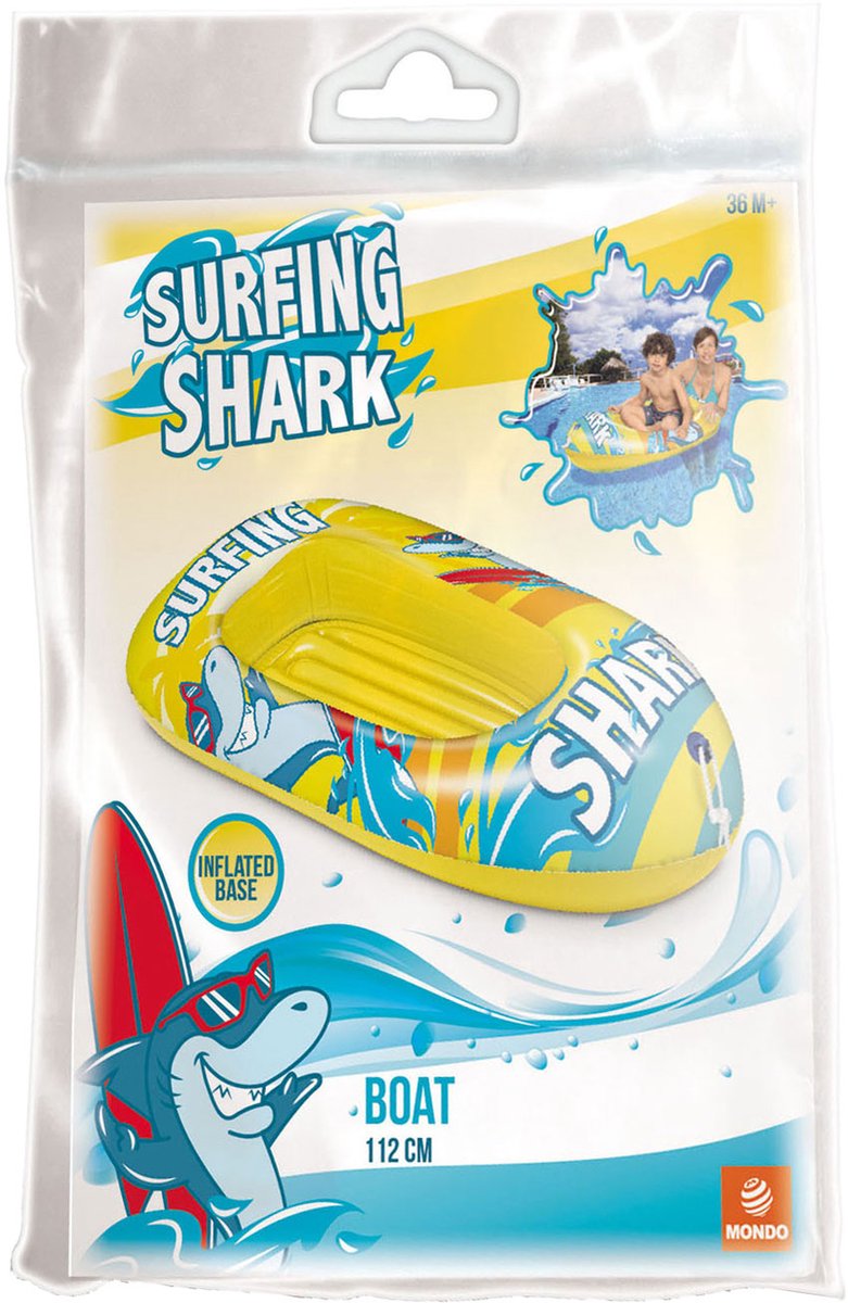 Afbeelding laden in galerijviewer, Mondo opblaasboot surfing shark, 112cm
