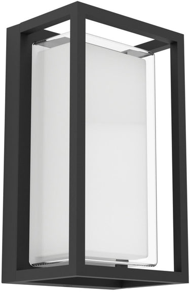 Eglo genovese wandlamp buiten - sensor - 24 cm - zwart helder - instelbaar wit licht (warm, neutraal en daglicht)