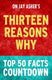 Thirteen reasons why: top 50 facts countdown