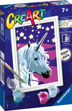 Ravensburger creart unicorn dreams - schilderen op nummer voor kinderen