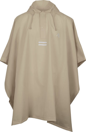 Ralka regenponcho trekking - zand - capuchon met koord - maat s m