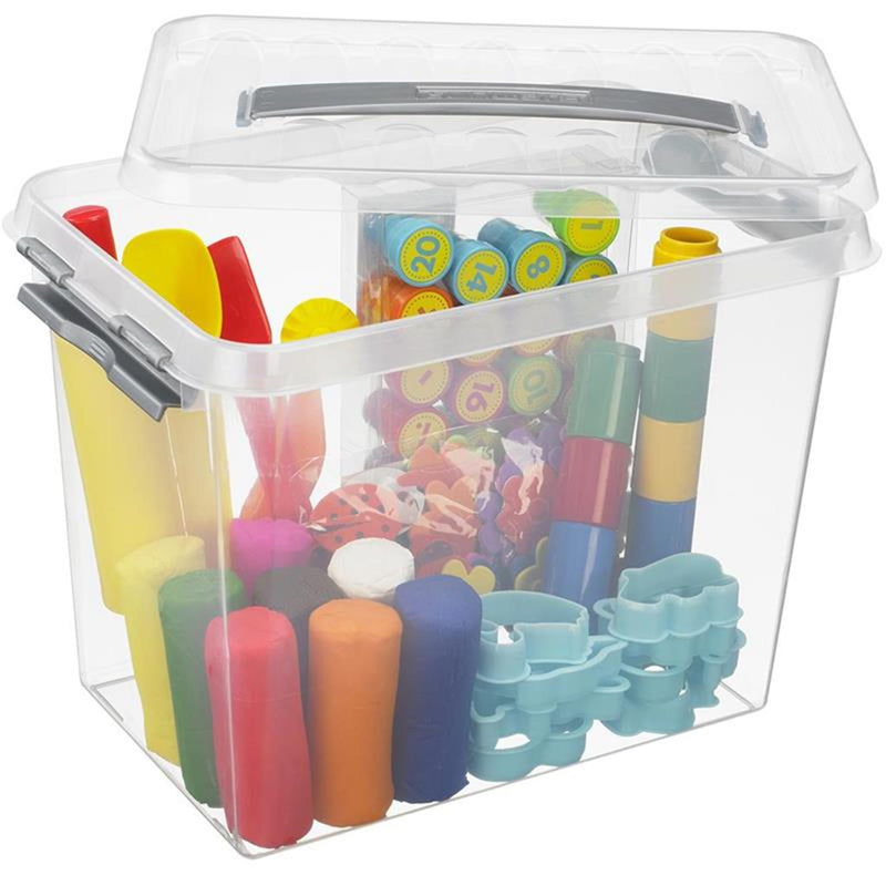 Afbeelding laden in galerijviewer, Sunware q-line opbergbox medium 9 liter transparant 30,7x20x22,3cm

