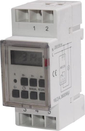 Maclean mce09 - digitale tijdschakelaar - schakelklok timer 220-240 v