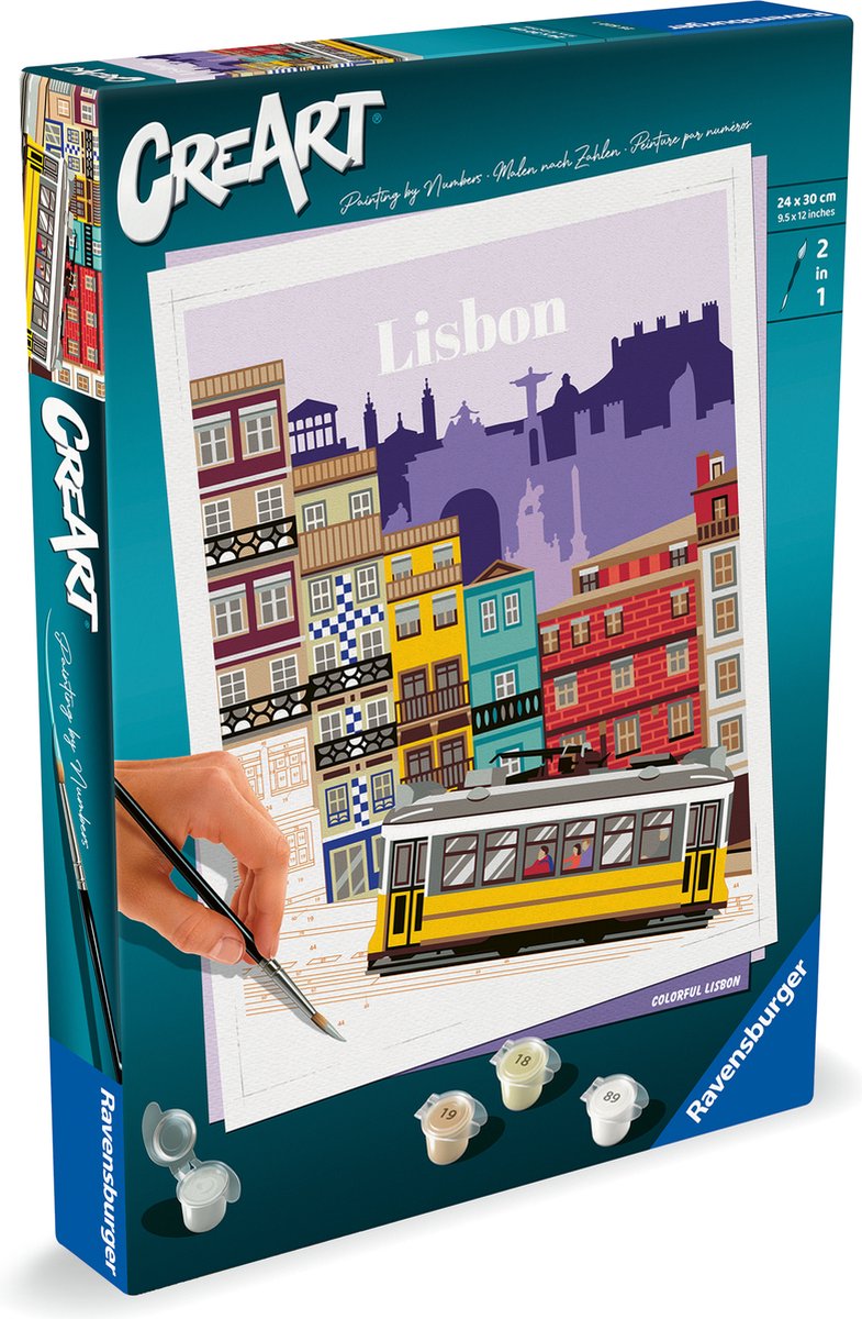 Afbeelding laden in galerijviewer, Ravensburger creart schilderen op nummer - lissabon
