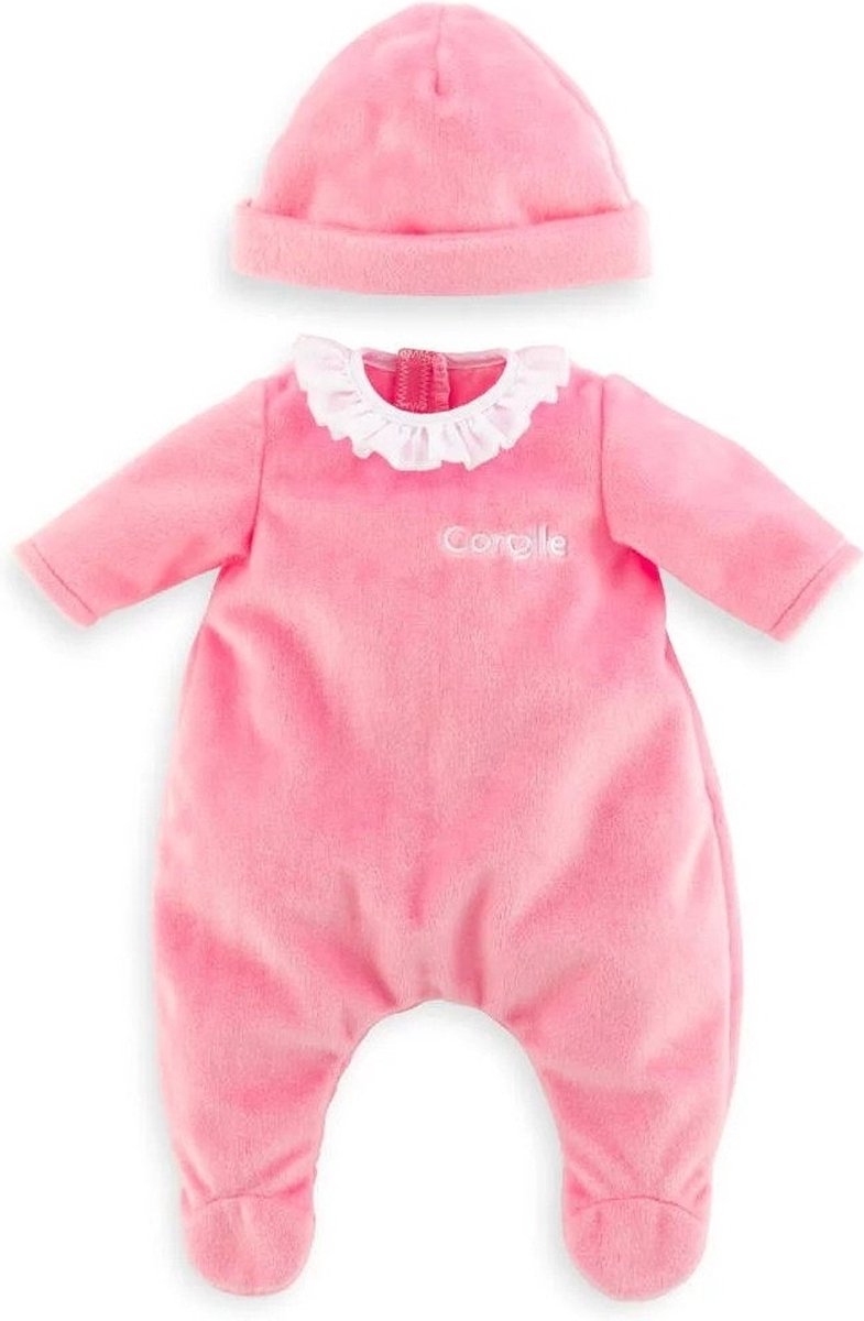 Afbeelding laden in galerijviewer, Corolle mon premier poupon pyjama met muts roze babypop 30 cm
