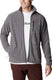 Columbia fast trek ii jacket - fleece vest heren volwassenen - sluiting en zakken met rits - outdoorvest - grijs - maat l