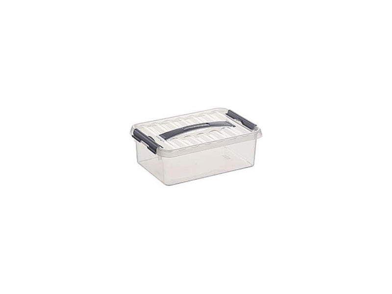 Afbeelding laden in galerijviewer, Sunware q-line box medium 4 liter transp 30,7x20x10,4 cm
