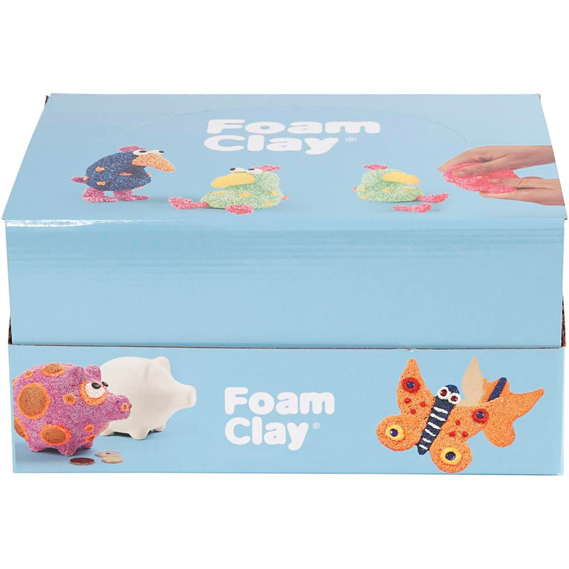 Afbeelding laden in galerijviewer, Https: www.cchobby.nl foam-clayr-glitterkleuren-metallic-kleuren-12-set-1-doos
