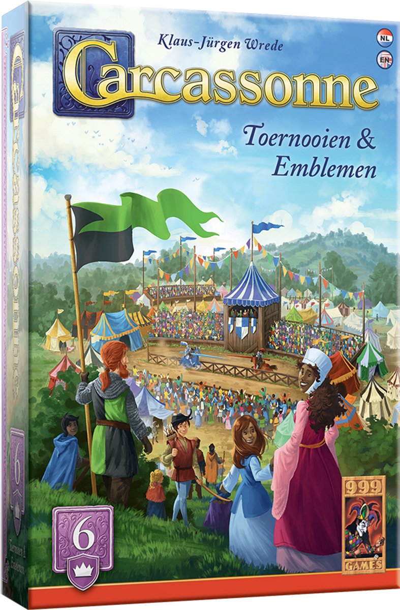 Afbeelding laden in galerijviewer, 999games 999 games carcassonne toernooien emblemen uitbreiding
