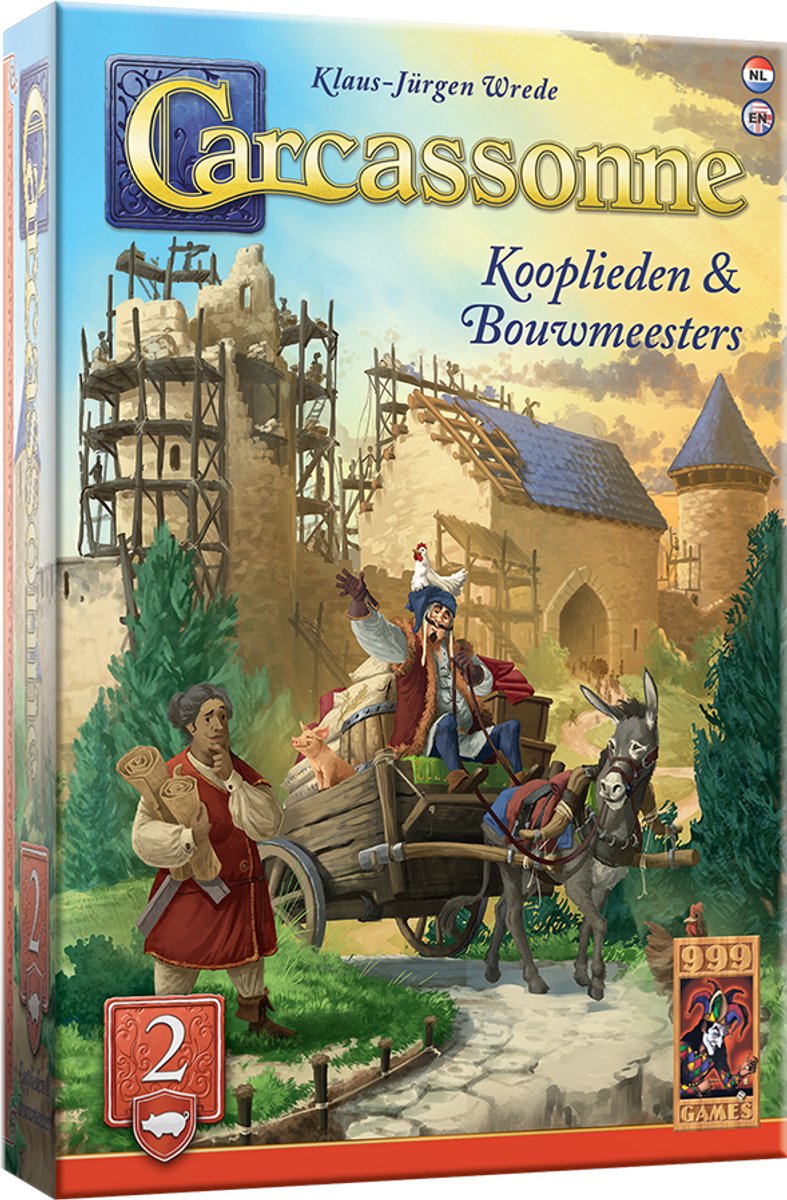 Afbeelding laden in galerijviewer, 999games 999 games carcassonne kooplieden bouwmeesters uitbreiding
