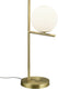 Trio pure - tafellamp - messing mat - excl. 1x e14 3,5 w - verlichting omhoog en omlaag