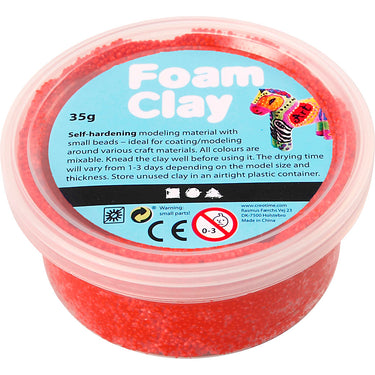 Foam clay - rood, 35gr.