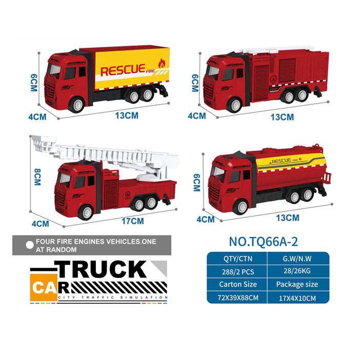 Afbeelding laden in galerijviewer, Lobbes pull back truck rood
