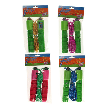 Tweekleurig springtouw met teller kleur