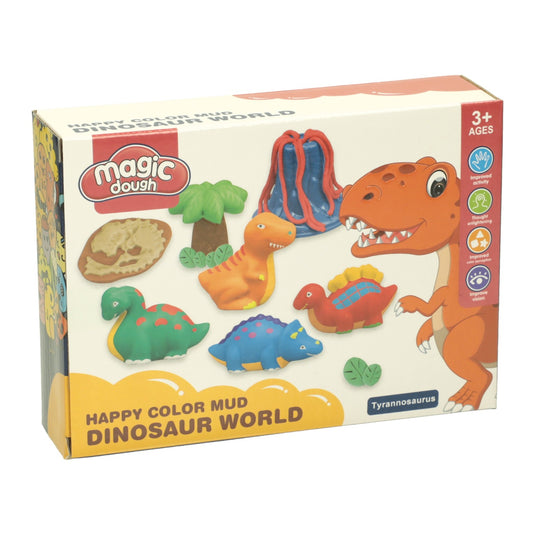Kleiset dinowereld - 4 kleuren klei