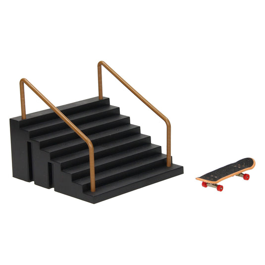 Vinger skateboard met stunttrap